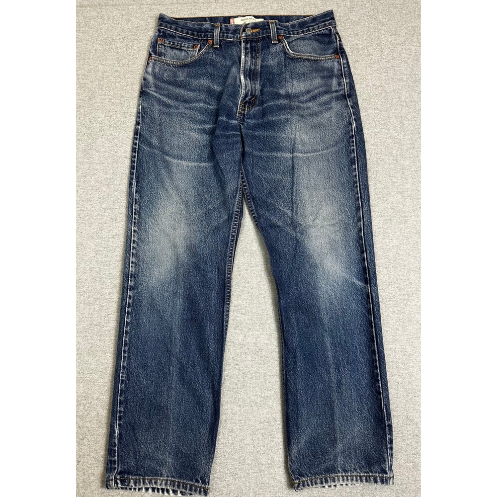 Vintage Levis 505 Jeans 34x32 (meas 32x29) Blue Y2K Great Fade Wallet Honeycomb